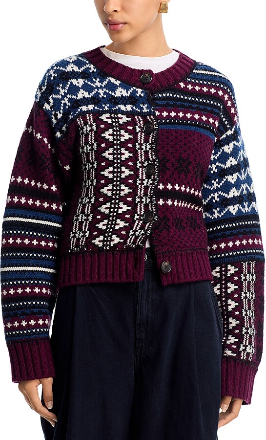 Sea Linea Fair Isle Cardigan Sweater