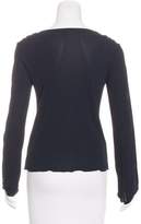 Thumbnail for your product : Armani Collezioni Ruffle-Trimmed Long Sleeve Top