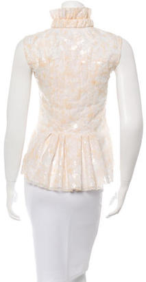 Chanel Coated Lace Sleeveless Top w/ Tags