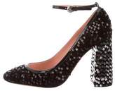 Thumbnail for your product : Rochas Sequin Ankle Strap Pumps w/ Tags