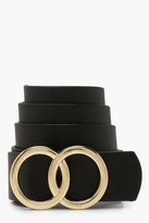 Thumbnail for your product : boohoo Double Ring Detail Boyfriend Belt