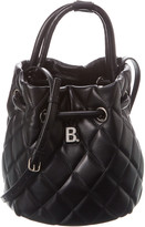 Thumbnail for your product : Balenciaga B Small Quilted Leather Bucket Bag
