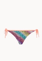 Thumbnail for your product : Forever 21 Leopard Print String Bikini Bottoms