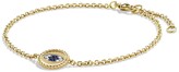 Thumbnail for your product : David Yurman Cable Collectibles Pave Evil Eye Charm with Blue Sapphire, Diamonds and Black Diamonds in Gold