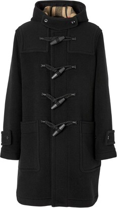 announcer Tyranny Optage Burberry Technical Wool Duffle Coat - ShopStyle