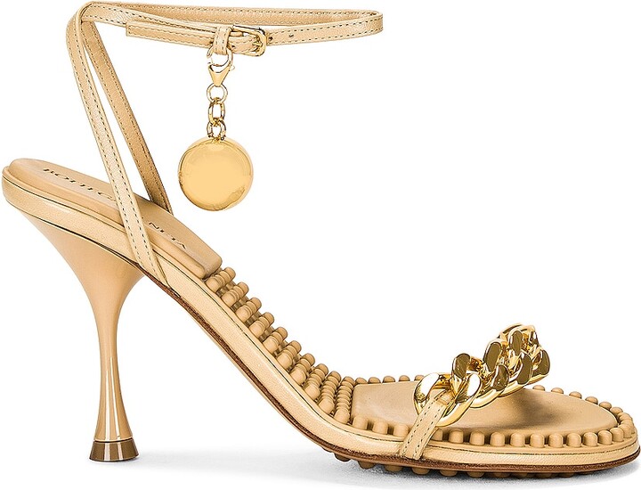 【送料&関税込】Bottega Veneta Canalazzo Sandals Bottega Veneta: Beige Canalazzo Sandals | SSENSE