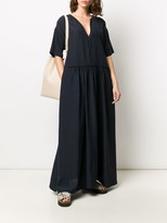 Thumbnail for your product : Jil Sander drop-waist V-neck maxi dress