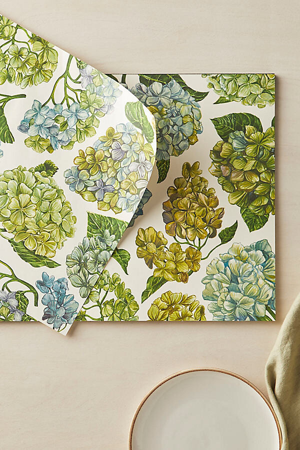 Hydrangea Paper Placemats