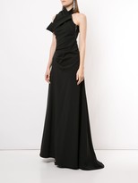 Thumbnail for your product : Maticevski High-Neck Asymmetric Gown