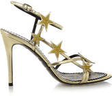 Thumbnail for your product : RED Valentino Star embellished metallic leather sandals