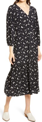 chelsea28 tiered skirt midi dress