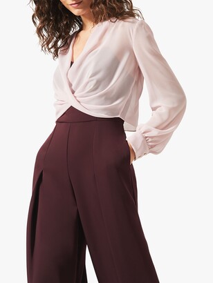 Phase Eight Mindy Jumpsuit, Antique Rose/Wine