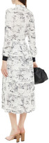 Thumbnail for your product : Markus Lupfer Kamile Pleated Printed Crepe Midi Dress