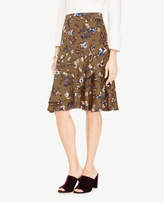 Thumbnail for your product : Ann Taylor Floral Print Flounce Skirt