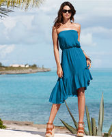 Thumbnail for your product : Coco Bianco Cover Up, Strapless Bandeau Ruffle Hem Dress