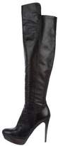 Thumbnail for your product : Stuart Weitzman Leather Over-The-Knee Boots