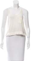 Thumbnail for your product : Opening Ceremony Sleeveless Fringe-Trimmed Top