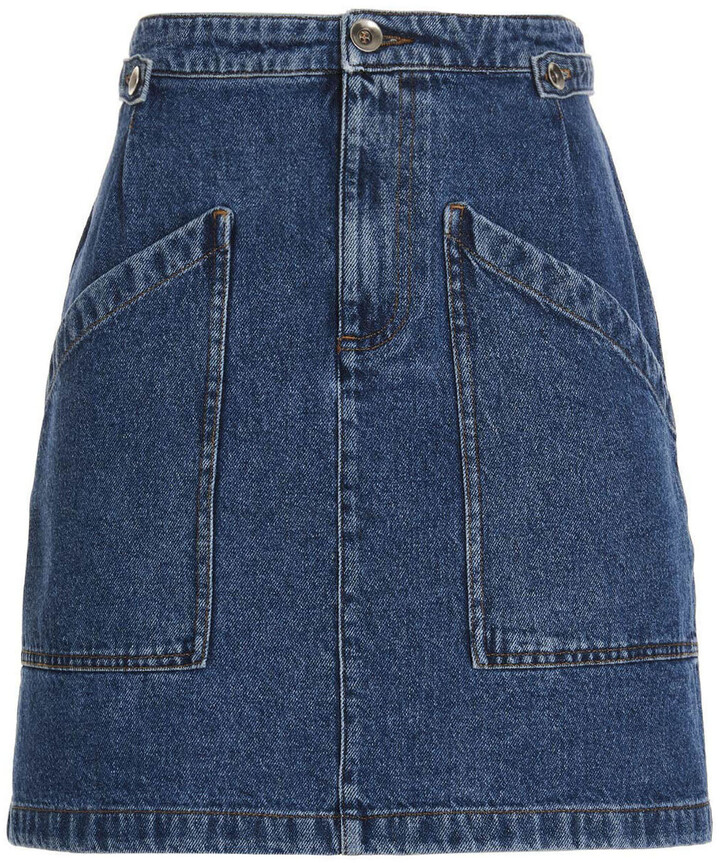 A.P.C. Denim Skirt - ShopStyle