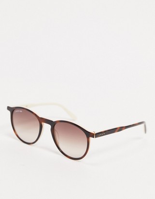 Lacoste round pink sunglasses