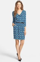 Thumbnail for your product : Tart 'Camala' Print Belted Jersey Dress