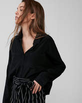Thumbnail for your product : Express Long Sleeve Boxy Shirt