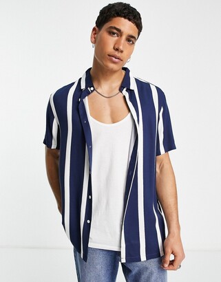Bershka Men's Shirts | Shop The Largest Collection | ShopStyle