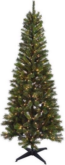 Holiday Bright Lights HolidayBrightLights1-2TreeChristmasTree,PencilLED500ctHighlandSpruceColorChanging-7ft.