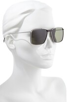 Thumbnail for your product : Ferragamo 59mm Rectangular Navigator Sunglasses