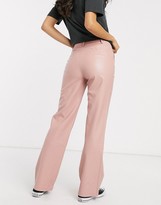 Thumbnail for your product : Wild Honey wide leg pants in faux leather