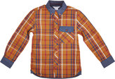 Thumbnail for your product : Little Marc Plaid And Chambray Shirt