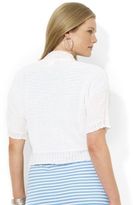 Thumbnail for your product : Lauren Ralph Lauren Plus Linen-Cotton Shrug