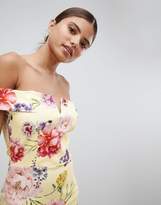 Thumbnail for your product : Missguided exclusive floral bardot midi dress