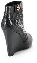 Thumbnail for your product : Tory Burch Leila Quilted Leather Wedge Ankle Boots