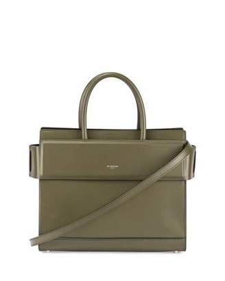 Givenchy Horizon Small Leather Tote Bag, Army Green