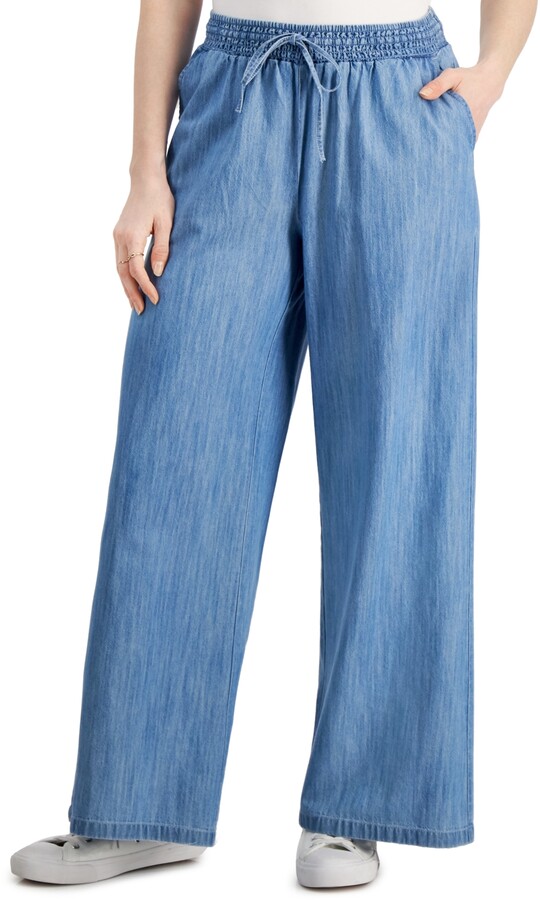 Style & Co Women's Printed High-Rise Ponte-Knit Pants, Created for Macy's