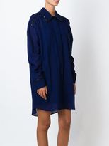 Thumbnail for your product : Isa Arfen sequined collar gingham dress - women - Wool/PVC - 8