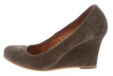 Thumbnail for your product : Lanvin Suede Round-Toe Wedges