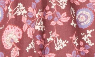Topshop Floral Print Long Sleeve Minidress