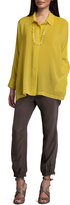 Thumbnail for your product : Eileen Fisher Silk Cargo Cropped Pants