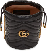 Thumbnail for your product : Gucci Black Mini GG Marmont Bucket Bag