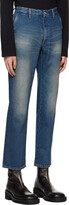 Thumbnail for your product : MM6 MAISON MARGIELA Navy Faded Jeans