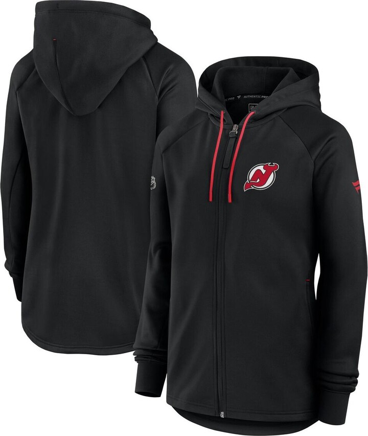 Fanatics Women's Black New Jersey Devils Authentic Pro Rink Fleece Full-Zip Jacket