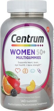 Centrum Centrum, Women 50+ Multigummies, Assorted Natural Fruit, 140 Gummies