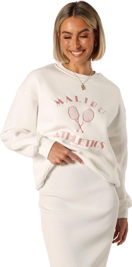Petal & Pup Cielo Malibu Athletics Sweatshirt - White M