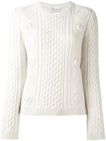 Red Valentino Cable Knit Sweater 