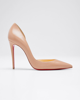 louboutin beige high heels