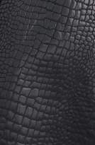 Thumbnail for your product : Nordstrom ASTR Mesh Inset Croc Embossed Fit & Flare Dress Exclusive)