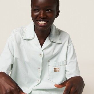 Miu Miu Chambray denim shirt - ShopStyle