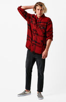 Thumbnail for your product : Brixton Durham Plaid Flannel Long Sleeve Button Up Shirt