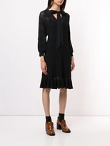 Thumbnail for your product : Chloé Tie-Front Long-Sleeve Dress